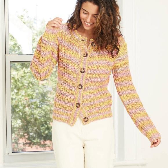 Universal Thread Button Front Cardigan - Picture 2 of 3